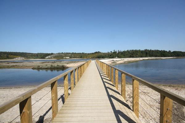 Obidos Lagoon wooden walkways