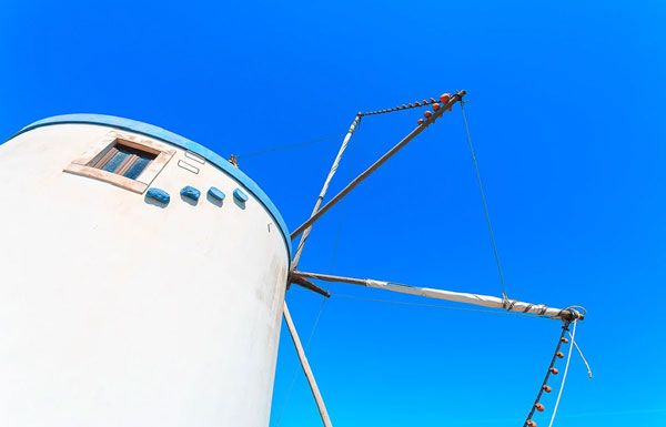 Traditional windmills Silver Coast Portugal