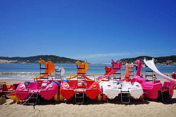 Children's playground at Sao Martinho do Porto beach