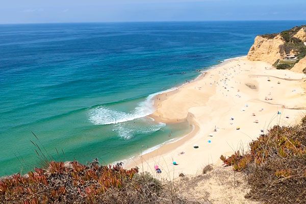 Sao Pedro de Moel beach in Portugal