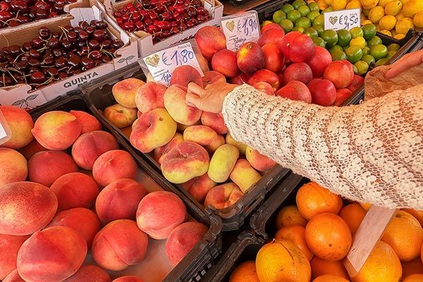 Traditional fruit market Calda da Rainha